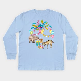 Africa is My Happy Place Kids Long Sleeve T-Shirt